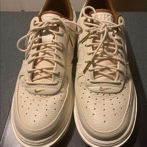 Pecan Air Force Ones Mens 9/Womens 10.5